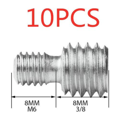 10pcs M6 to UNC 3/8 Camera Conversion Screws for Tripod Ball Head Quick Release Plate m6 to 3/8"-16 adapters tripod camera