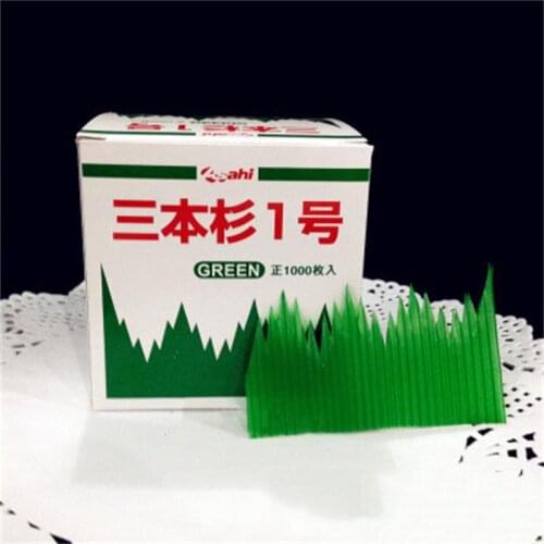 1000pcs / pack Green Leaves Japanese Cuisine Sushi Decoration Sashimi Decoration Dish Decoration