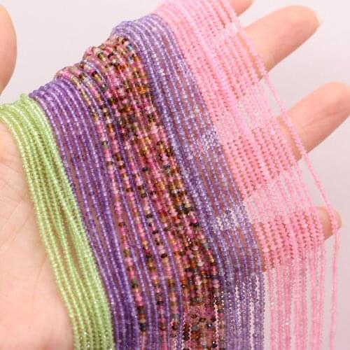 2x3 Cm Natural Zircon Section Beads Multicolor Abacus Shape Beads For Jewelry Making Beadwork DIY Supplies Or Men Women Gifts