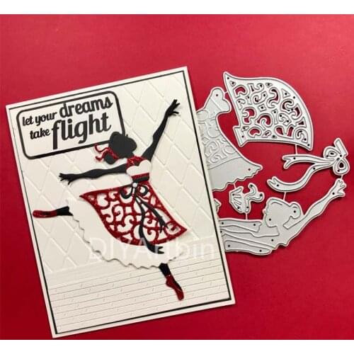 Ballet Girl Metal Cutting Dies Photo Album Embossing Die Paper Cards Making Fustelle Metalliche Per Scrapbooking