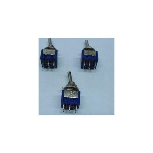 Free Shipping 50pcs Toggle Switch 6Pin DPDT ON-OFF-ON 6A 125VAC+Hot sale