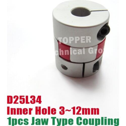 Jaw Flexible Coupling Plum Coupler Diameter=25mm Length=34mm coupling cnc