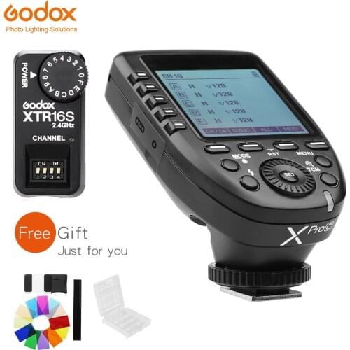 Godox XPro-C Transmitter + XTR-16S Receiver Flash E-TTL HSS 2.4G Wireless X System for Canon DSLR Godox V850 V860C