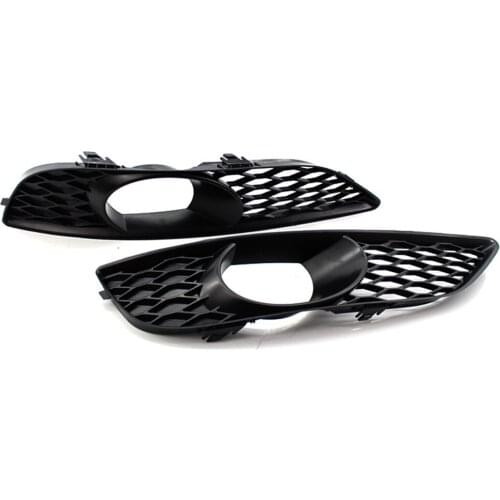 JanDeNing 2PCS Front bumper Left& Right Side Fog Light Lower Grille Cover For Audi Q7 2010-2015