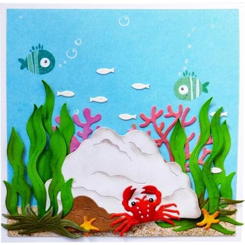 Julyarts Seabed New Cut Die for 2021 Scrapbooking Material Scrapbooking Dies Cutting Stencil Embossing Die