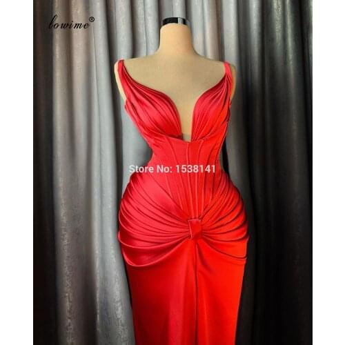 Plus Size Red Prom Dresses Long Mermaid Evening Dresses Elegant Wedding Party Dresses Women Cocktail Dresses Suknie Wieczorowe