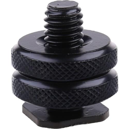 Hot 3 Hot Shoe Mount Adapter Dual Screws Stand Holder for DSLR Camera Flash Light