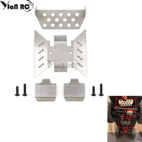 Metal axle front protector plates bottom protection chassis armature set for axial SCX10 III AXI03007 Jeep Wrangler RC car parts