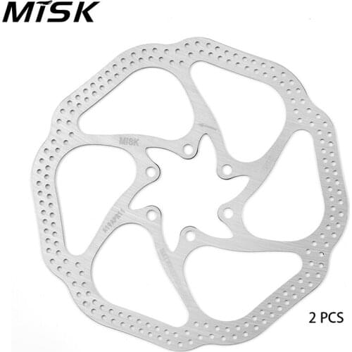 MISK Bicycle Disc Brake 160mm 2 Pieces for Mtb Bike Road Leisure Bicycle Accessories Cycling Equipment D100
