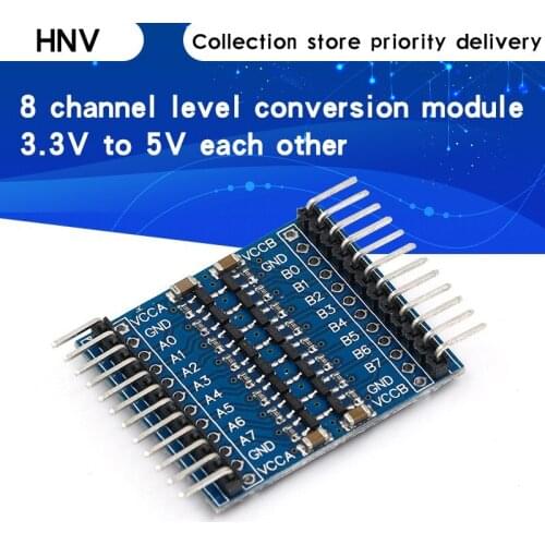 8 channel level conversion module two-way conversion between 3.3V and 5V IO access 5V sensor forRaspberry Pi