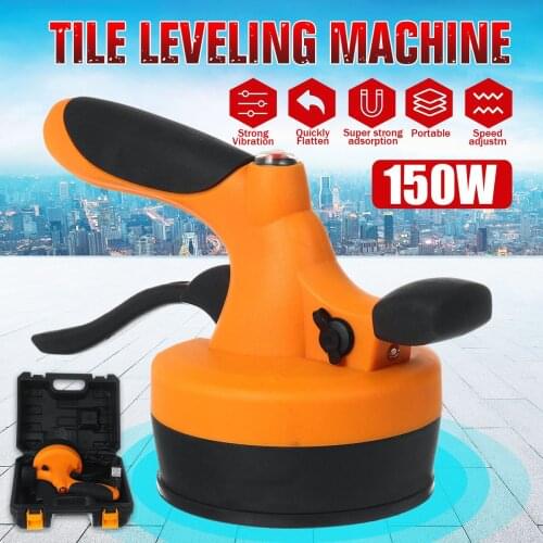 High Power Wireless Tile Leveling Machine For 60x60cm Tile Vibrator Suction Cup Automatic Protable Floor Vibrator Leveling Tool