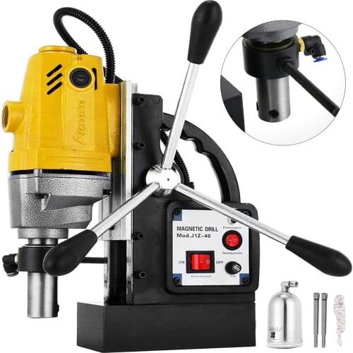 VEVOR Industrial Steel Magnetic Drill 1-1/2"(40mm) Manual Bench Drill Press Stand 1100W Rotary Pillar Press Drill