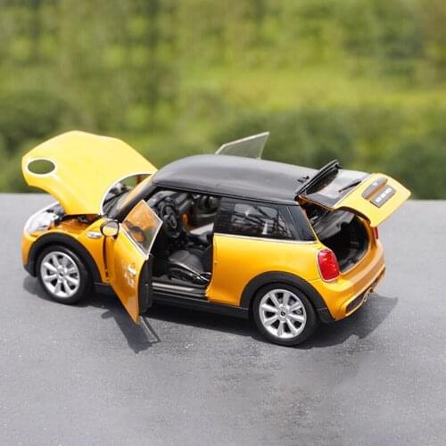 WELLY 1:18 Scale Mini Cooper S New Mini Hatch Alloy Simulation Car Model Metal Die-cast Alloy Toy Collection Display Car Model