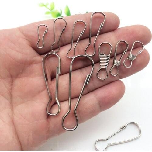 XUNZHE 30pcs Spring Hook hanger keychain hiking camping water bottle backpack buckles Clothing hang buckle billboard hang hook