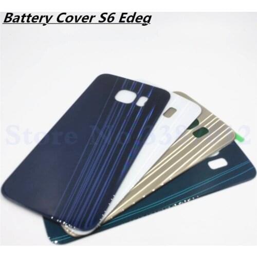 Replacement For Samsung Galaxy S6 Edge G925 G925F G925H Back Battery Cover Door Rear Glass Housing Case Battery Cover