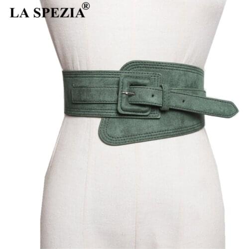 Green Wide Waist Belt Women Cummerbunds Ladies Designer Belt for Dress Vintage 2021 New Arrival Female Waist Belt Corset