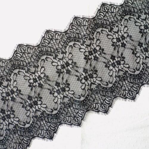 1 piece of 3 meters long and 25cm wide eyelashes lace lace clothing accessories lace embroidery fabric DIY handmade