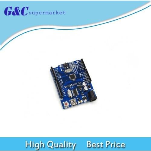 1pcs/lot One Set Cool Version UNO R3 CH340G MEGA328P For Arduino UNO R3 ATMEGA328P AU Compatible Micro USB diy electronics