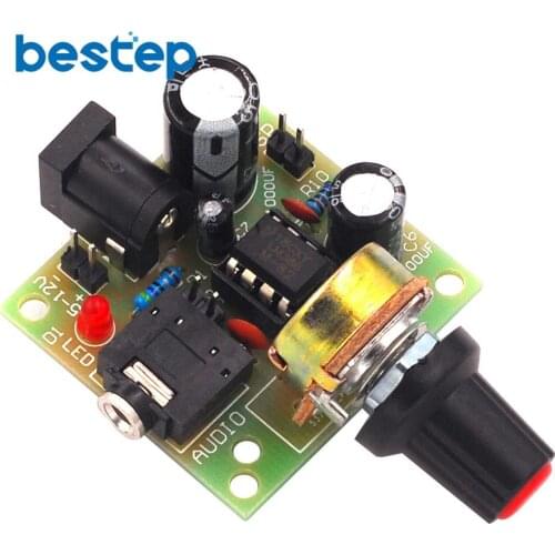 10PCS LM386 ultra-micro mini power amplifier board Low power consumption 3~12V, better cost performance than TDA2030 kit