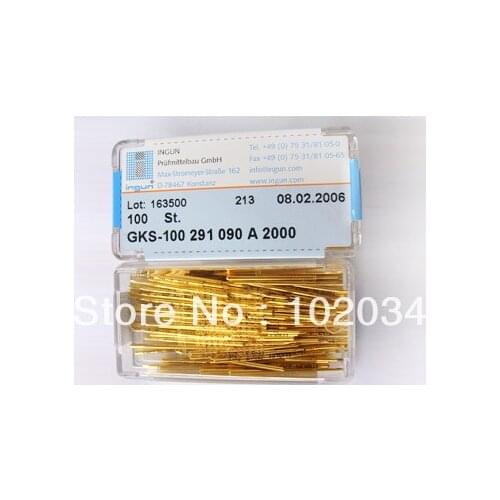 100PCS/LOT INGUN GKS-100-291-090 GKS-100 291 090 A 2000 Spring Test Probe Pogo Pin made in Taiwan