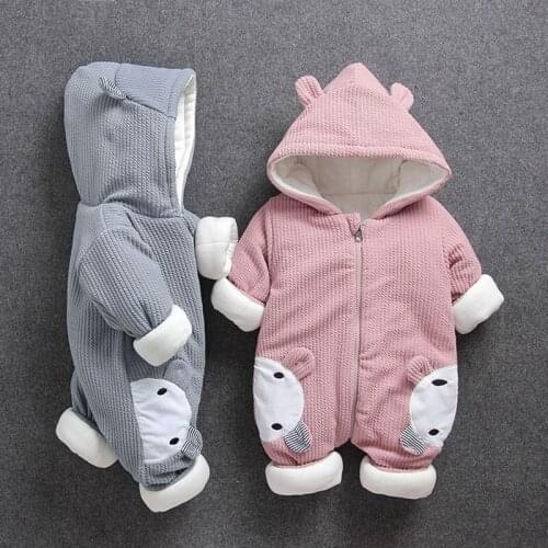 2020 Winter Baby costume rompers Boy Girl Garment Thicken Warm Comfortable Pure Cotton coat jacket kid Clothes