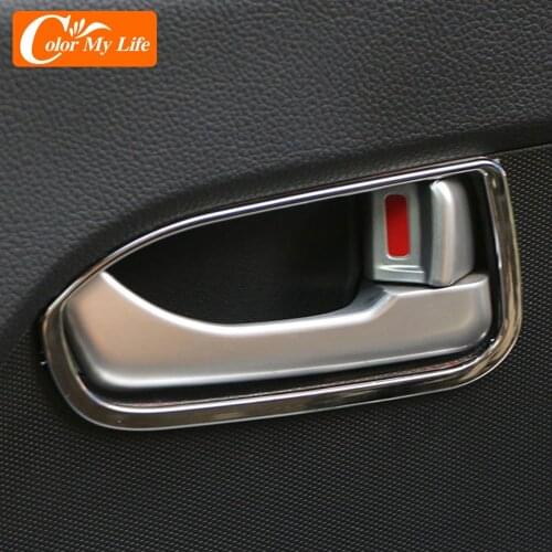 4Pcs/Set Interior for Kia Sportage SL 3 R Sportage3 2011 - 2015 Car Door Handle Circle Decoration Cover Trim Sticker Protector