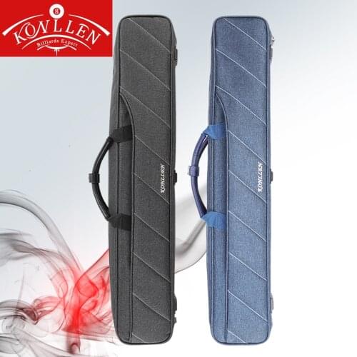 KONLLEN Billiard Cue Case 7 Holes 3Butt 4Shafts Carrying Large Capacity Pocket Oxford Canvas Bag Professional Billiard Accessory