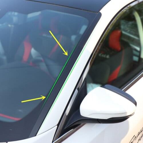 Front Window Carbon Fibre Decorated Mouldings For Ford Focus 2019 ACA182