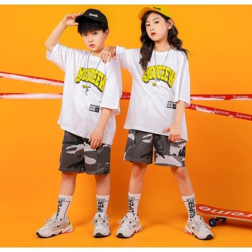 Children 2020 New Jazz Dancing Costumes for Girls Hip Hop Dance Costume Modern Dance Performance Kids Stage Show Dancing Costume