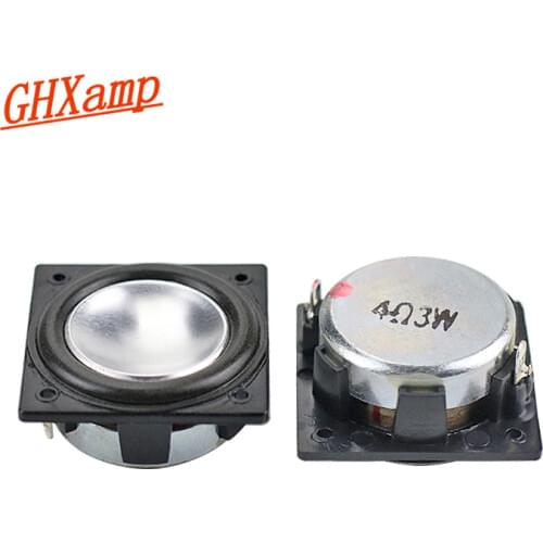 GHXAMP 32MM*32MM Speaker Full Range Neodymium 1.25 inch 3W Mini Square speaker Aluminum Pot Bottom Bluetooth audio 2PCS