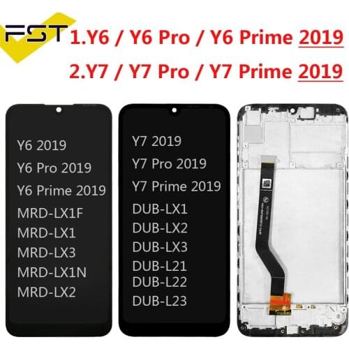 For Huawei Y7 2019 DUB-LX3 DUB-L23 DUB-LX1 Y7 Prime 2019 / Y6 2019 LCD Display Touch Screen Digitizer Assembly Spare Parts+Tools