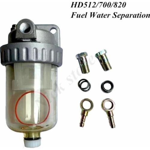 HD512/700/820 Fuel Water Separator Assembly Diesel Filter For KATO Excavator Parts HD512/700/820