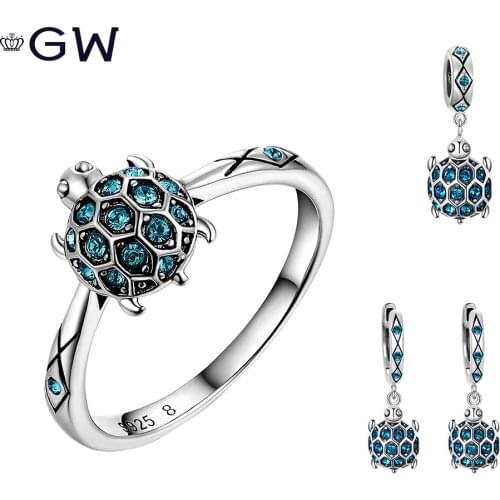 Fashion Jewelry Sets For Women Wedding Creative Design Jewelry 925 Fine Silver Earrings Ring Charm European Bead Jewelry Suite