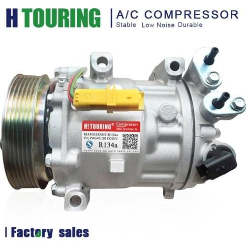 Auto CAR A/C AC Compressor For Peugeot 407 508 607 / Citroen C5 C6 6453PP 6453RE 6453RF 6453WW 9800840380 9671340580
