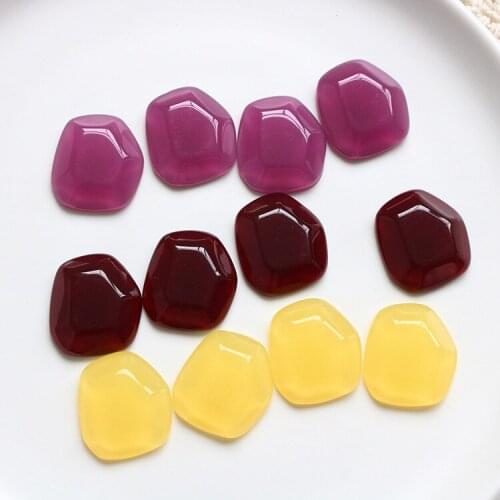 10 PCS 25*28mm Fashion Resin Piece Connectors Charm DIY Earrings Accessories For Jewelry Making