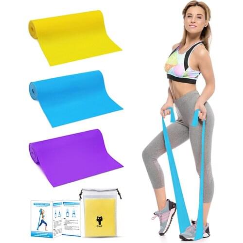 3pcs Resistance Bands Set Elastic Exercise Workout Bands for Women Men Fitness Strength Training Yoga Pilates Workouts