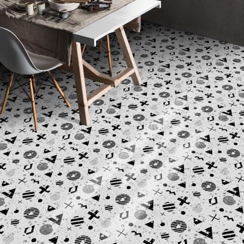 Floor tile sticker modern creative symbol home ground simple renovation self-adhesive wear-resistant