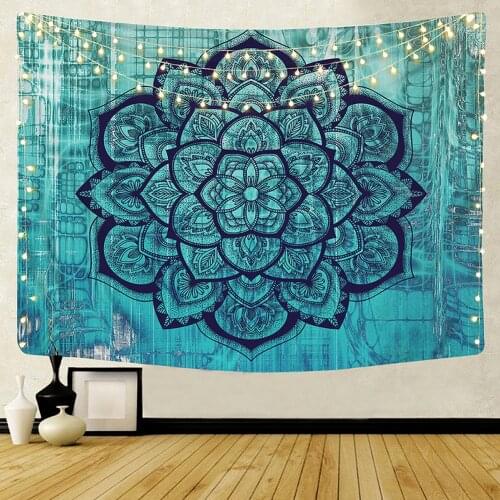 150x200cm Multifunction Carpet Home Decor Wall Tapestries Beach Towel Mandala Tapestry Beach Sit Blanket Wall Hanging Carpet