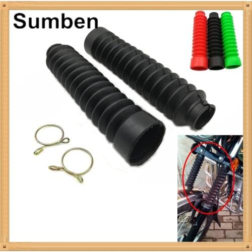Motorcycle Front Fork Cover Protector 2pcs Universal Durable Convenient Gaiters Gators Boot High Quality Rubber