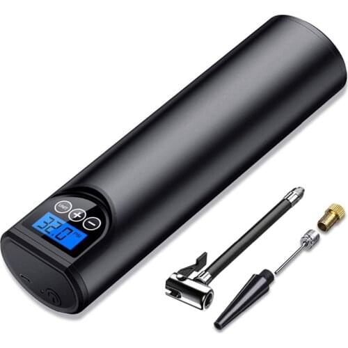 Portable Air Compressor 12V 150PSI Mini Tyre Inflator Electric Auto Air Pump for Car Bicycle Motorcycle Rechargeable Tyre Pump