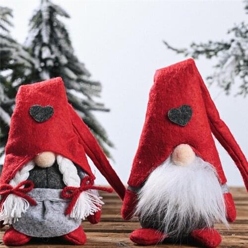 Handmade Swedish Gnome Toy Santa Doll Gnome Nordic Home Ornaments Christmas Santa Gift Tabletop Decoration For Home