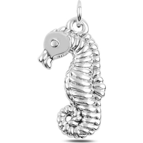 Silver 925 Sterling Seahorse Electroform Pendant