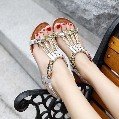 35-40# Sandals For Women Wedges Shoes Ladies Summer Sandals Shoes Flip Flop Female Platform Sandals Outdoor Beach Shoes