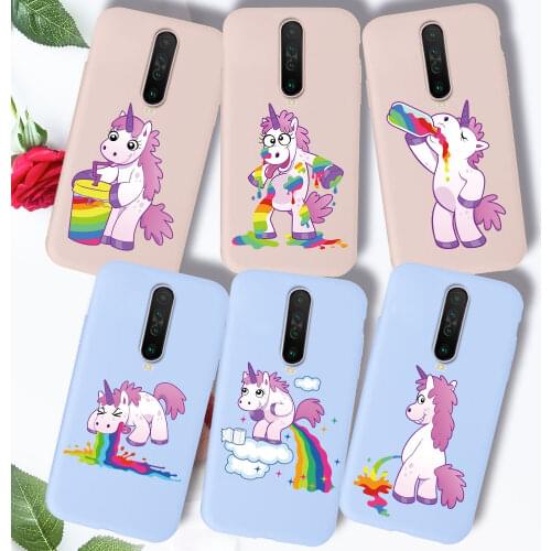 Cute Unicorn Silicone Case For Xiaomi Redmi Note 8 Pro 9 9S 8T 8A Mi A3 9T Pro Redmi K20 K30 K30i Case Cover on Redmi Note 9S