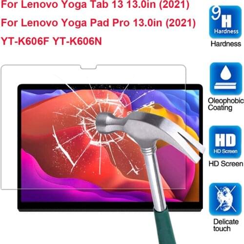 9H Tempered Glass For Lenovo Yoga Pad Pro 13 inch YT-K606F 2021 Yoga Tab 13 YT-K606N Tablet Screen Protector Film