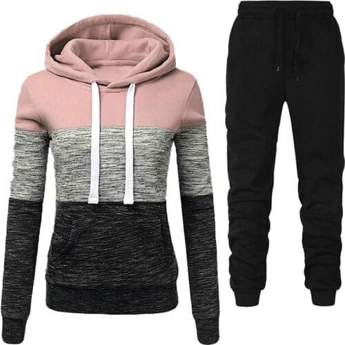 Yes 2021 Letter Long Sleeve Tracksuit Women Running Set Winter Fall Jogging Sweat Pants Sportswear Female Sport Suits Hoodies