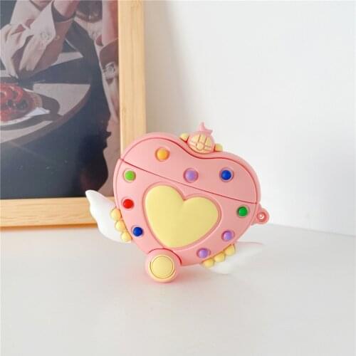 Japan Anime Cute Magical Girl headset Case For airpods pro 2 1 Cover Cartoon Magic box box Funda Earphone Cases For air pods