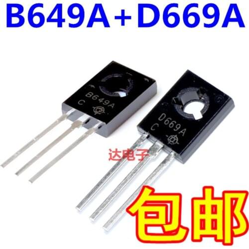 10PCS+10PCS New D669A B649A 2SD669A 2SB649A TO-126 Audio Tube 10 Pairs