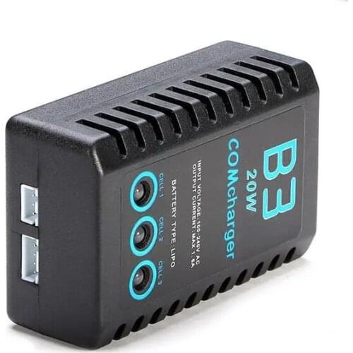 New B3 20W Balance Charger 2S-3S Lipo Battery Charger for RC Helicopter Model