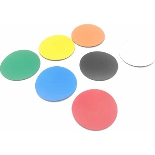 100/700PCS 7 Color Rubber Magnetic Flexible Magnetic Sheet 30mm x 0.7mm Paper Magnetic Stickers Fridge Magnetic Paper